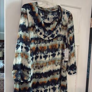 Alfani Women's Multicolor Cowl Neck Top